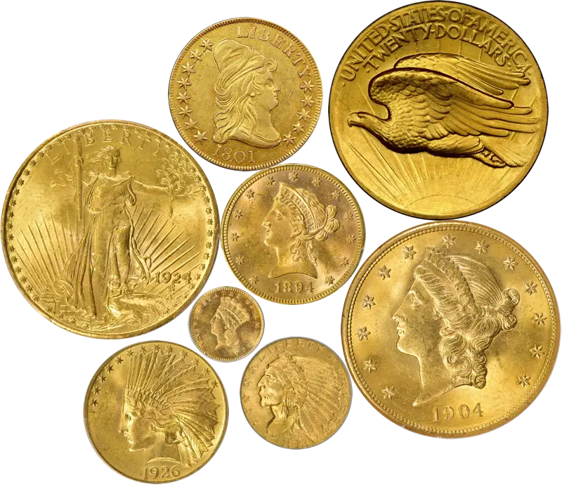 Gold coins